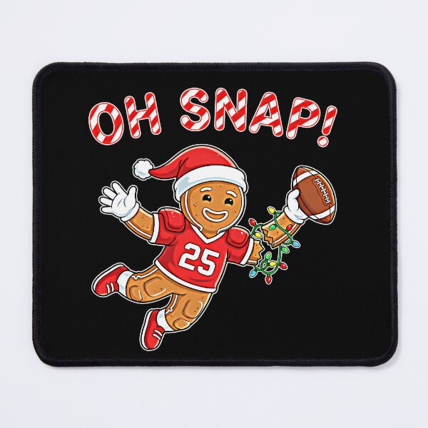 Item preview, Oh Snap Gingerbread Football designed and sold by graphixpolash.