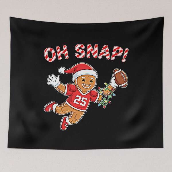 Item preview, Oh Snap Gingerbread Football designed and sold by graphixpolash.