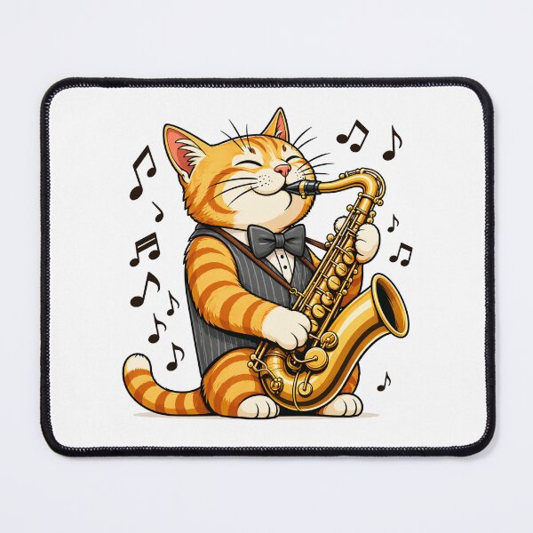 Item preview, The Meowzicians: Sax Cat designed and sold by neko-lyric.