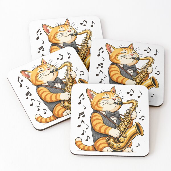 Item preview, The Meowzicians: Sax Cat designed and sold by neko-lyric.