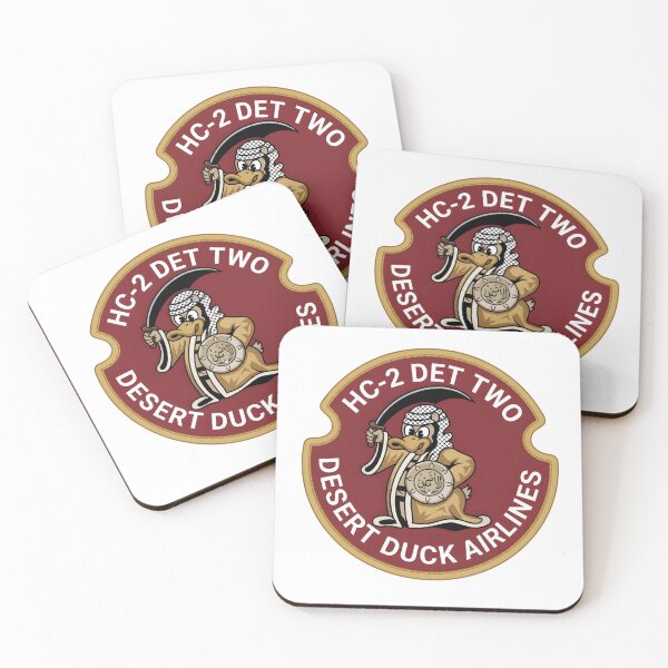 Item preview, Official Insignia of US Navy Helicopter Combat Support Squadron 2 (HC-2), Detachment 2 "Desert Duck Airlines" (Earth Tone Variant) designed and sold by CharlieDesings.