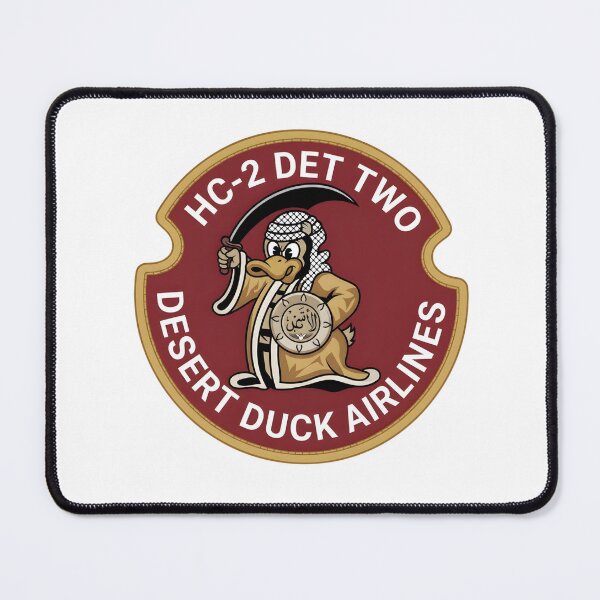 Item preview, Official Insignia of US Navy Helicopter Combat Support Squadron 2 (HC-2), Detachment 2 "Desert Duck Airlines" (Earth Tone Variant) designed and sold by CharlieDesings.