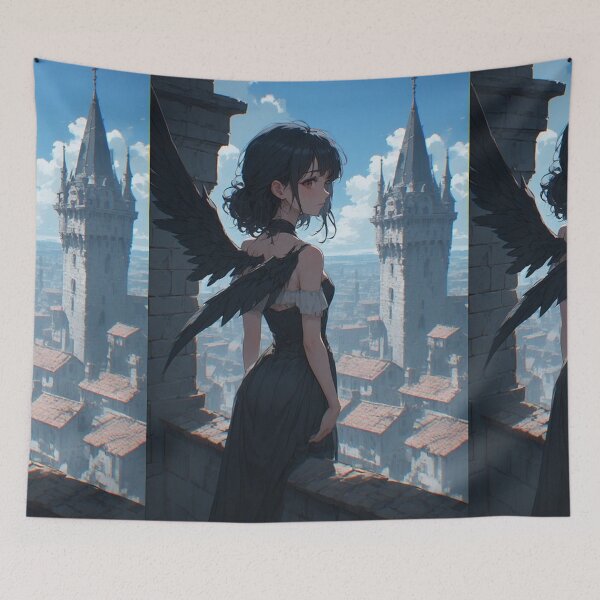 Item preview, Gothic anime angel girl designed and sold by ArtsJulian.
