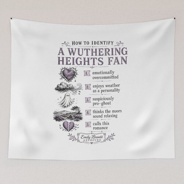 Item preview, How To Identify A Wuthering Heights Fan Funny Emily Bronte Literature designed and sold by Fenay Designs.
