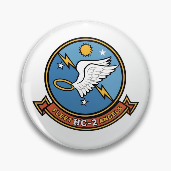 Item preview, Official Main Command Insignia of US Navy Helicopter Combat Support Squadron 2 (HC-2) "Fleet Angels" designed and sold by CharlieDesings.