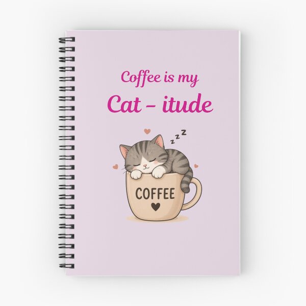 Item preview, Coffee Is My Catitude Cute Cat Design designed and sold by jyotsanafinds.