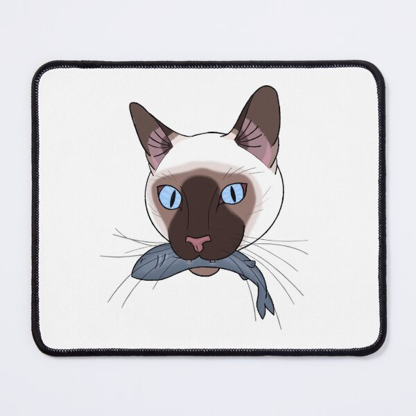 Item preview, Siamese Cat and Fish designed and sold by AriAgain.
