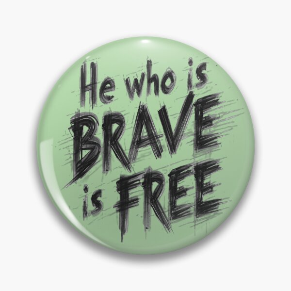 Item preview, He who is brave is free designed and sold by GENZODESIGN.