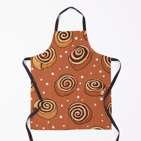 Item preview, Sweet Cinnamon Roll Bun Dessert Foodie Pattern designed and sold by NicolasGlowArt.