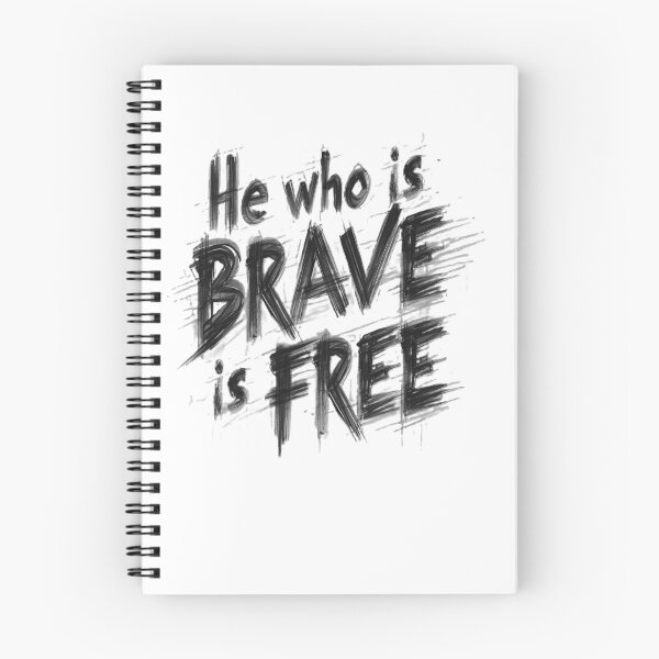 Item preview, He who is brave is free designed and sold by GENZODESIGN.