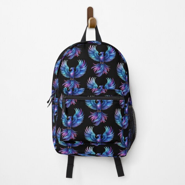 Item preview, Purple-blue phoenix of rebirth in watercolor style designed and sold by LiskoDesign.
