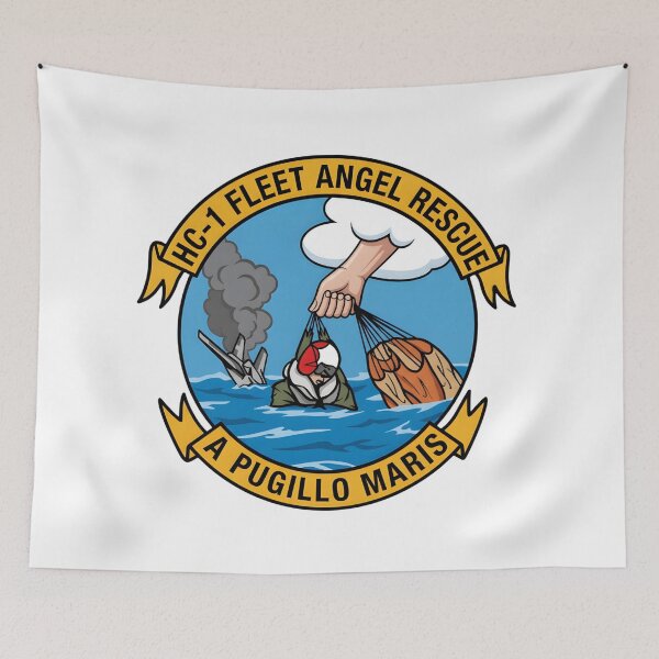 Item preview, Official Combat Search and Rescue Insignia of US Navy Helicopter Combat Support Squadron ONE (HC-1) "Fleet Angels" designed and sold by CharlieDesings.