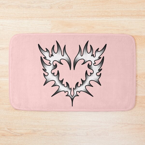Item preview, Traditional Flame Heart Tattoo designed and sold by Tattoosbyem.