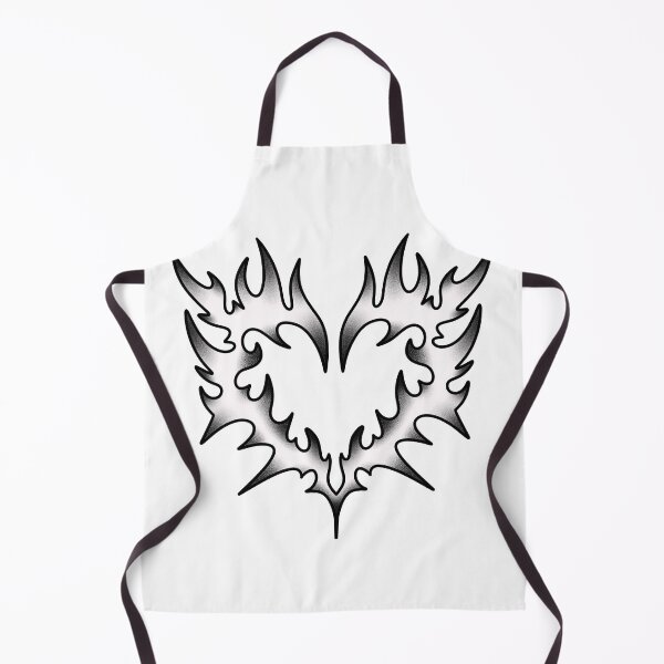 Item preview, Traditional Flame Heart Tattoo designed and sold by Tattoosbyem.