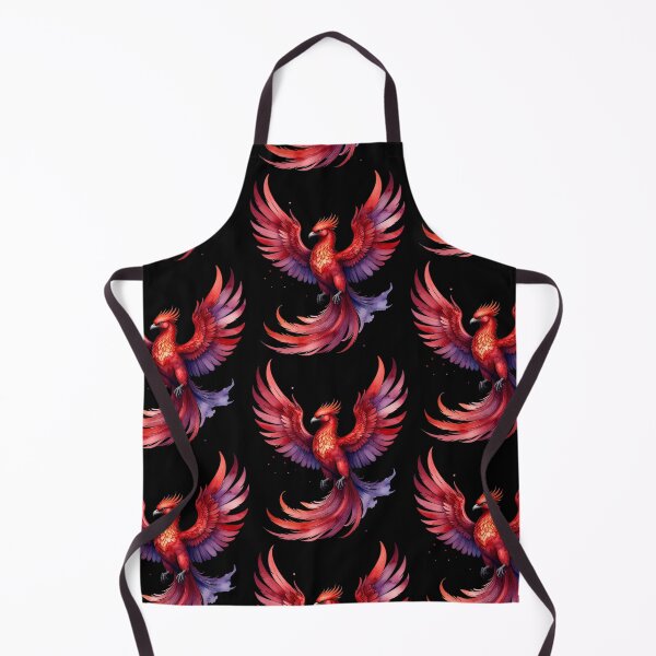 Item preview, Red Phoenix of Rebirth in watercolor style designed and sold by LiskoDesign.
