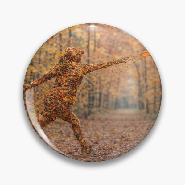 Item preview, Jugador de disc golf de otoño camuflado designed and sold by DiscLula.
