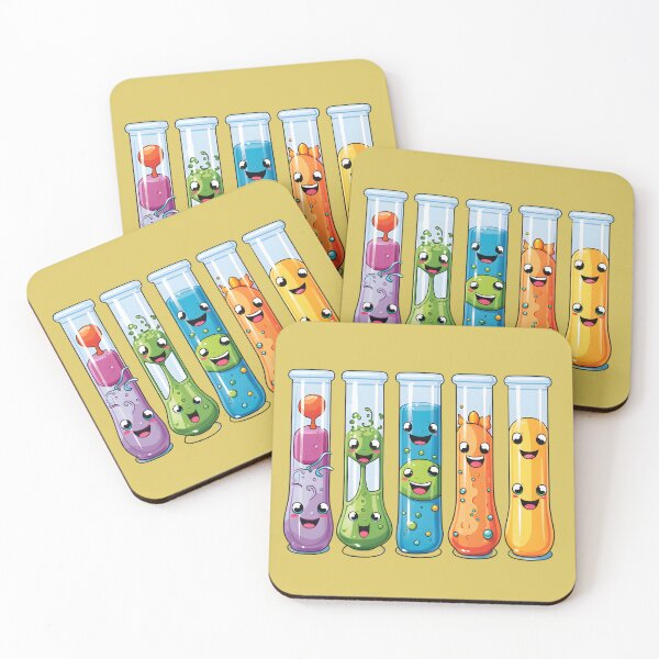Item preview, Cheerful Whimsical Science-Chemistry Test Tubes designed and sold by GrinGalore.