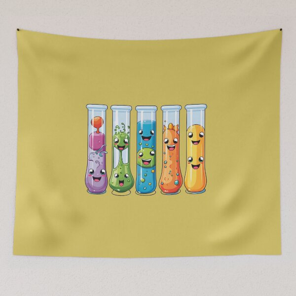 Item preview, Cheerful Whimsical Science-Chemistry Test Tubes designed and sold by GrinGalore.