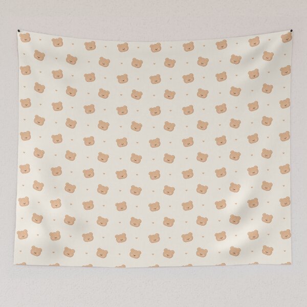 Item preview, Bear and hearts pattern designed and sold by Lockets Little Notes.