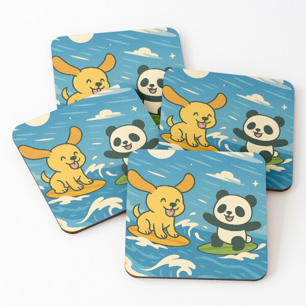 Item preview, Windy Surf Buddies – Puppy & Panda designed and sold by mbmstores.