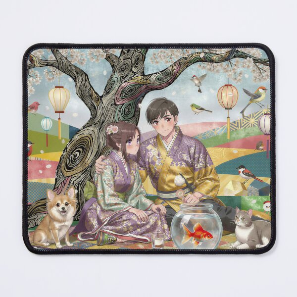 Item preview, Hanami Day with Pets designed and sold by M-Y-A-R-T-.