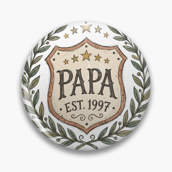 Item preview, Papa Crest Emblem — EST. 1997 designed and sold by LyoniHERA.