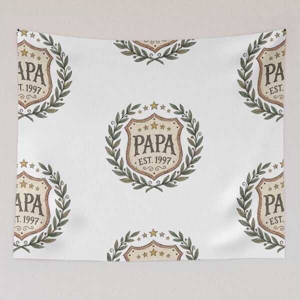 Item preview, Papa Crest Emblem — EST. 1997 designed and sold by LyoniHERA.