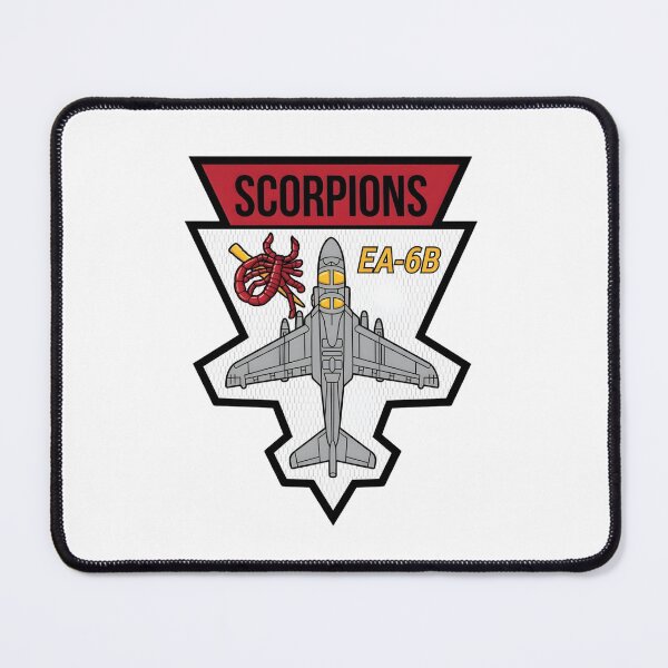 Item preview, Official Insignia of US Navy Tactical Electronic Warfare Squadron 132 (VAQ-132) "Scorpions" – EA-6B Prowler Era designed and sold by CharlieDesings.