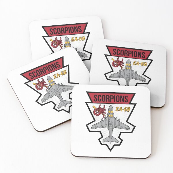 Item preview, Official Insignia of US Navy Tactical Electronic Warfare Squadron 132 (VAQ-132) "Scorpions" – EA-6B Prowler Era designed and sold by CharlieDesings.