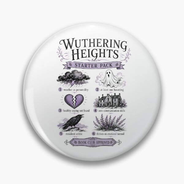 Item preview, Wuthering Heights Starter Pack Funny Emily Bronte Book Club designed and sold by Fenay Designs.