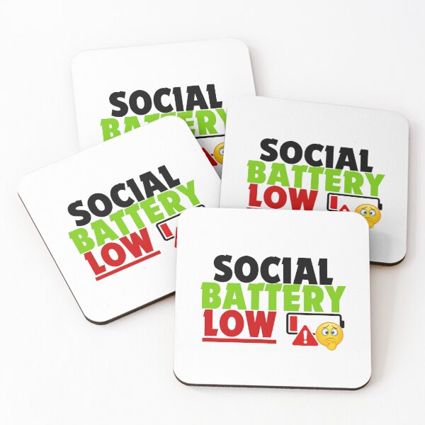 Item preview, Social Battery Low Shirt - Introvert Humor Low Energy Warning Tee designed and sold by DomKo10.