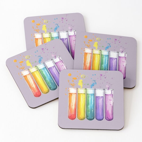 Item preview, Watercolor Science-Chemistry Test Tubes Playful Liquids designed and sold by GrinGalore.