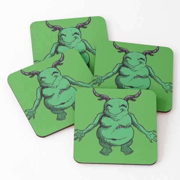 Item preview, Happy Green Horned Beast designed and sold by aronsamulel.