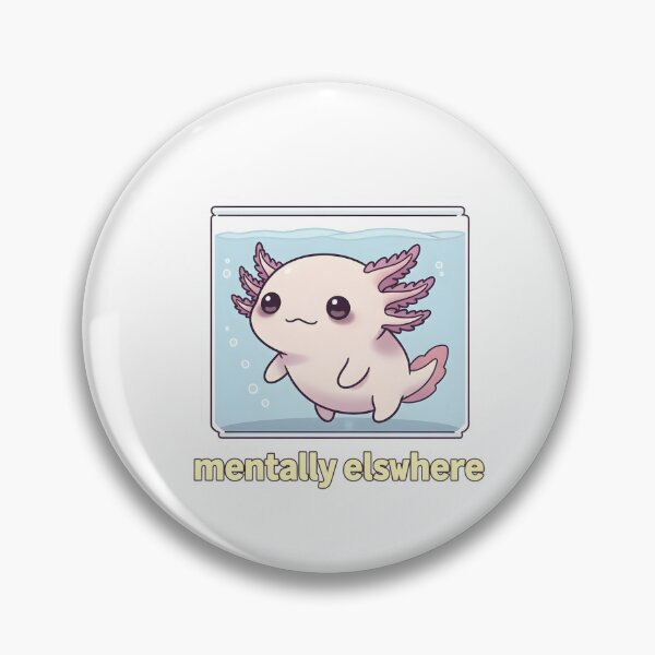 Item preview, Axolotl Low Energy Mood Minimalist Design designed and sold by TiredSociety.