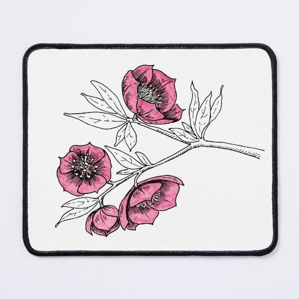 Item preview, Branch with purple flowers designed and sold by Ink & Silence by Loraaart.