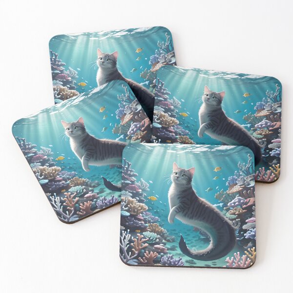 Item preview, Magical Purrmaid of the Coral Reef designed and sold by FatalMiaoooo.