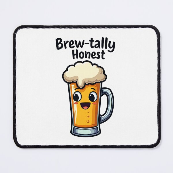 Item preview, Brew-Tally Honest Funny Kawaii Beer Pun designed and sold by LunaPixelStudio.