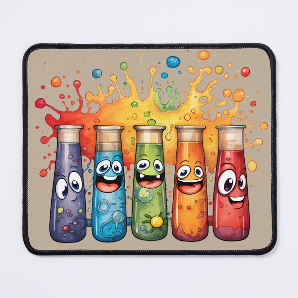 Item preview, Watercolor Cheerful Whimsical Science-Chemistry Test Tubes designed and sold by GrinGalore.
