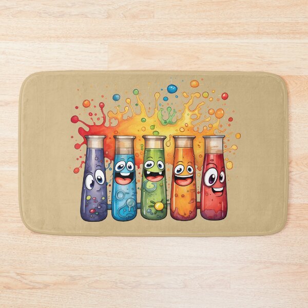 Item preview, Watercolor Cheerful Whimsical Science-Chemistry Test Tubes designed and sold by GrinGalore.
