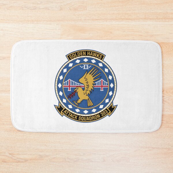 Item preview, Official Insignia of US Navy Reserve Attack Squadron 303 (VA-303) "Golden Hawks" designed and sold by CharlieDesings.