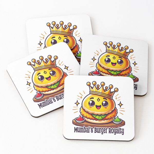 Item preview, Mumbai Burger Royalty | Cute Kawaii Burger King Street Food Design designed and sold by Globalcitytees.