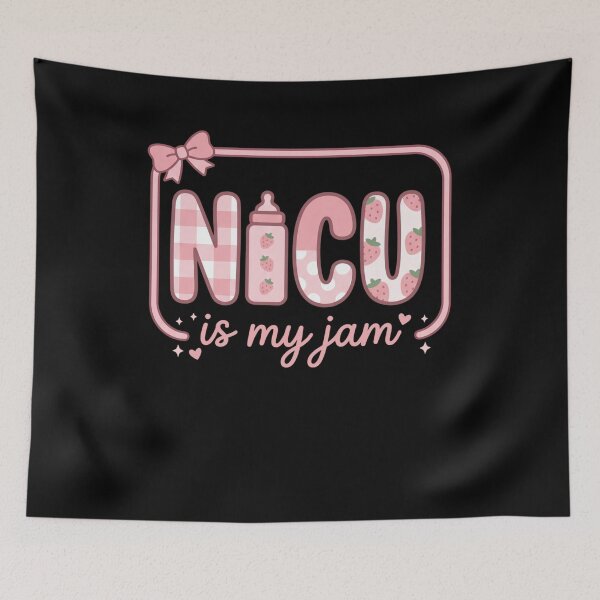 Item preview, NICU Is My Jam Cute Nurse Aesthetic designed and sold by FreshVibe Prints.