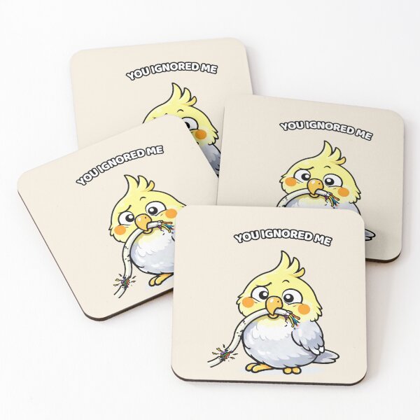 Item preview, Funny Cockatiel You Ignored Me – Dramatic Bird Meme designed and sold by FeatherChaos.