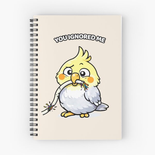 Item preview, Funny Cockatiel You Ignored Me – Dramatic Bird Meme designed and sold by FeatherChaos.