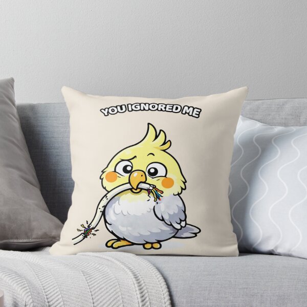 Item preview, Funny Cockatiel You Ignored Me – Dramatic Bird Meme designed and sold by FeatherChaos.