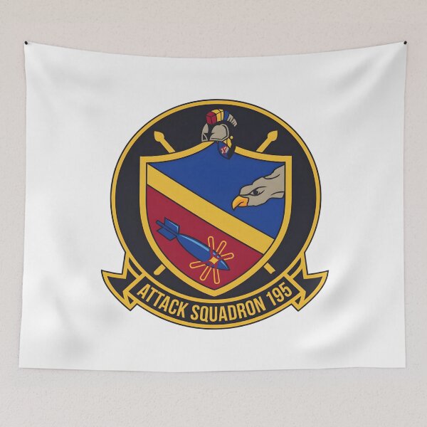 Item preview, Official Insignia of US Navy Attack Squadron 195 (VA-195) "Dambusters" designed and sold by CharlieDesings.