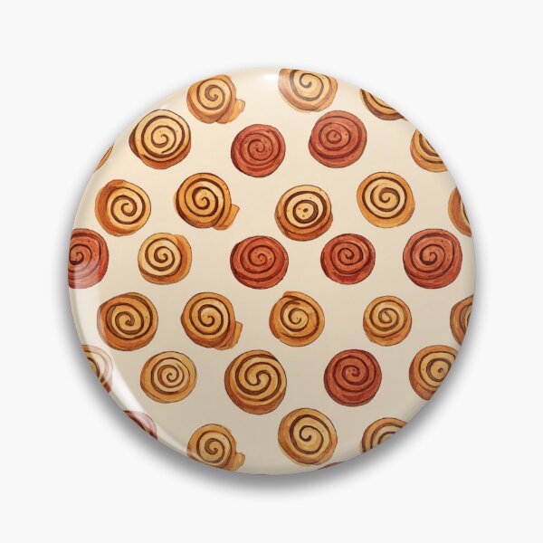 Item preview, Watercolor Cinnamon Roll Pattern Sweet Baked Goods designed and sold by NicolasGlowArt.