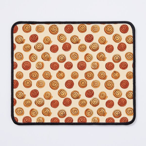 Item preview, Watercolor Cinnamon Roll Pattern Sweet Baked Goods designed and sold by NicolasGlowArt.