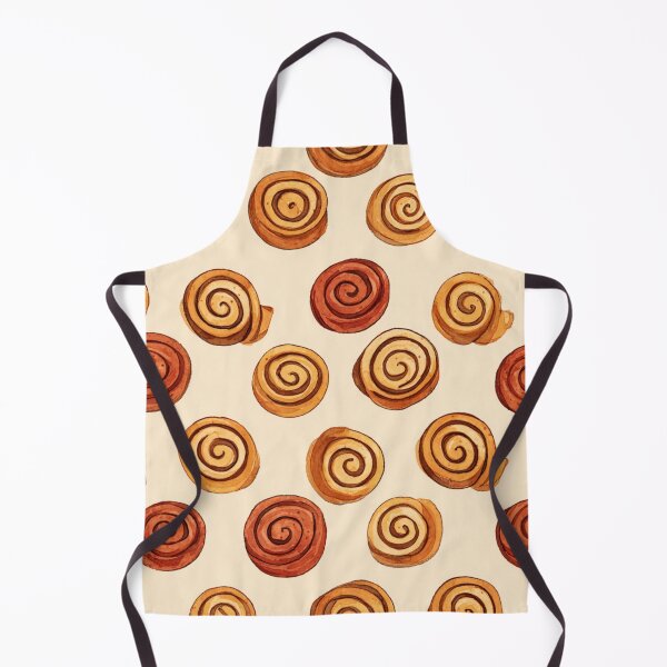 Item preview, Watercolor Cinnamon Roll Pattern Sweet Baked Goods designed and sold by NicolasGlowArt.