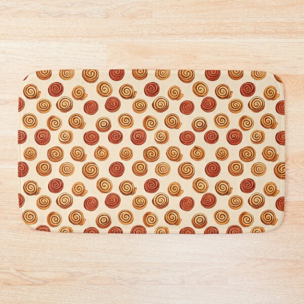 Item preview, Watercolor Cinnamon Roll Pattern Sweet Baked Goods designed and sold by NicolasGlowArt.